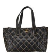 Chanel Vintage Pre-owned Laeder chanel-vskor Black, Dam