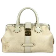 Louis Vuitton Vintage Pre-owned Laeder louis-vuitton-vskor White, Dam