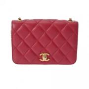 Chanel Vintage Pre-owned Laeder chanel-vskor Red, Dam