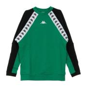 Kappa Stilren Herr Crewneck Sweatshirt i Grön/Svart/Vit Green, Herr