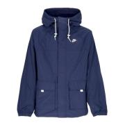 Nike Midnight Navy/Vit Windbreaker Jacka med Huva Blue, Herr