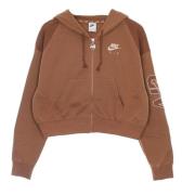 Nike Oversized lättvikts zip-hoodie Brown, Herr