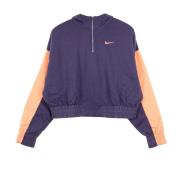 Nike Sportswear Icon Clash Cropped Hoodie Purple, Dam