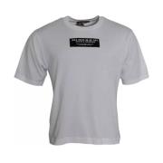 Dolce & Gabbana Casual T-shirt med DG Applique White, Herr