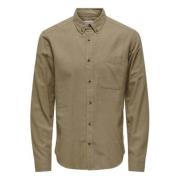 Only & Sons Skjorta Beige, Herr