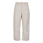 Carhartt Wip Beige Straight Byxor Double Knee Beige, Herr