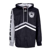 Mitchell & Ness Oakland Raiders Windbreaker Full Zip Svart Black, Herr