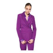 Silvian Heach Blazer med rynkad midja Purple, Dam