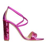 Ninalilou Sandaler Fuchsia Pink, Dam