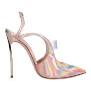 Casadei Med klack rosa Multicolor, Dam