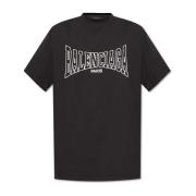 Balenciaga T-shirt med tryckt logotyp Black, Herr