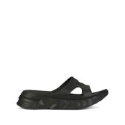 Givenchy Svarta gummislide-sandaler Black, Dam