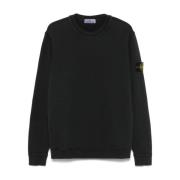 Stone Island Svart Sweatshirt för Män Aw24 Black, Herr