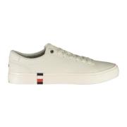 Tommy Hilfiger Vita sneakers för män med kontrasterande detaljer White...