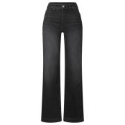 MAC Wide Leg Denim Dream Jeans Black, Dam