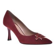 Baldinini Court shoes in red suede Red, Dam