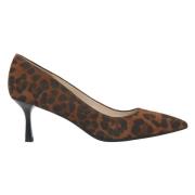 Estro Damers Velour Leopard Print Pumps med spetsig tå Er00115969 Mult...