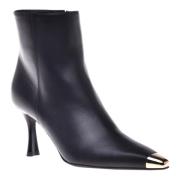 Baldinini Ankle boots in black leather Black, Dam