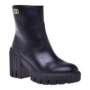 Baldinini Ankle boots in black leather Black, Dam