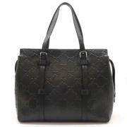 Gucci Vintage Pre-owned Laeder totevskor Black, Dam