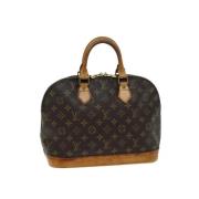 Louis Vuitton Vintage Pre-owned Canvas handvskor Brown, Dam