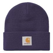 Carhartt Wip Kort Klocka Ull Mössa Purple, Unisex