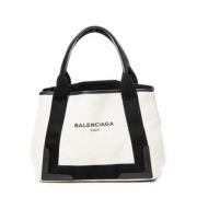 Balenciaga Vintage Pre-owned Canvas handvskor White, Dam