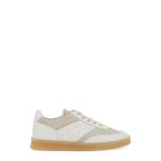 MM6 Maison Margiela Court Sneakers med 4 cm sula White, Dam