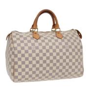 Louis Vuitton Vintage Pre-owned Canvas louis-vuitton-vskor Beige, Dam