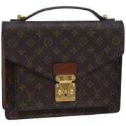 Louis Vuitton Vintage Pre-owned Canvas louis-vuitton-vskor Brown, Dam