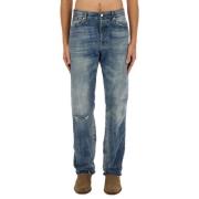 Department Five Klassiska Straight Denim Jeans Blue, Herr