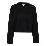 Loulou Studio Oversized Sweater i Bruzzi Stil Black, Dam