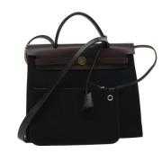 Hermès Vintage Pre-owned Canvas chanel-vskor Black, Dam