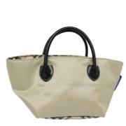 Burberry Vintage Pre-owned Nylon handvskor Beige, Dam