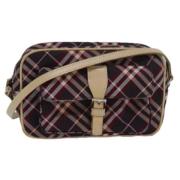 Burberry Vintage Pre-owned Nylon axelremsvskor Multicolor, Dam