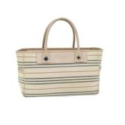 Burberry Vintage Pre-owned Canvas handvskor Beige, Dam