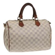 Louis Vuitton Vintage Pre-owned Canvas handvskor White, Dam