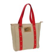 Louis Vuitton Vintage Pre-owned Canvas louis-vuitton-vskor Beige, Dam