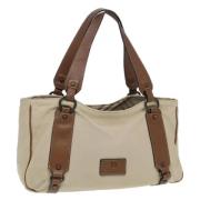 Burberry Vintage Pre-owned Laeder axelremsvskor Beige, Dam