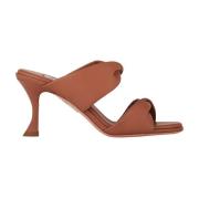 Aquazzura Twist Sandal med 75mm Klack Brown, Dam