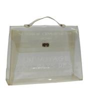 Hermès Vintage Pre-owned Canvas handvskor White, Dam