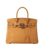 Hermès Vintage Pre-owned Canvas handvskor Brown, Dam