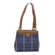 Burberry Vintage Pre-owned Laeder axelremsvskor Blue, Dam