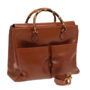 Gucci Vintage Pre-owned Laeder gucci-vskor Brown, Dam