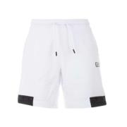 Armani Shorts med Logo Stripe Design White, Herr