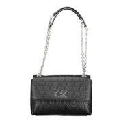 Calvin Klein Elegant svart handväska med kedjehandtag Black, Dam