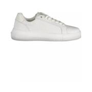 Calvin Klein Elegant vita sportsneakers med snörning White, Dam