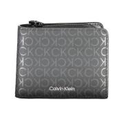 Calvin Klein Svart Polyester Plånbok med RFID-blockering Black, Herr