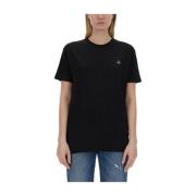 Vivienne Westwood Orb Logo Bomull T-shirt Black, Herr