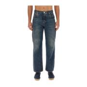 Etro Klassiska Straight Fit Bomulls Jeans Blue, Herr